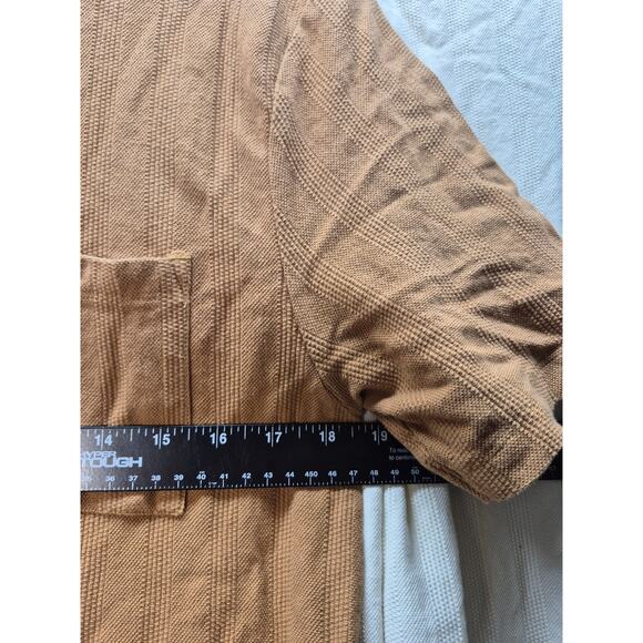2 Reverse Threads Shirts Men Size XL Brown White Textured Short Sleeve Crew Neck - Picture 5 of 7